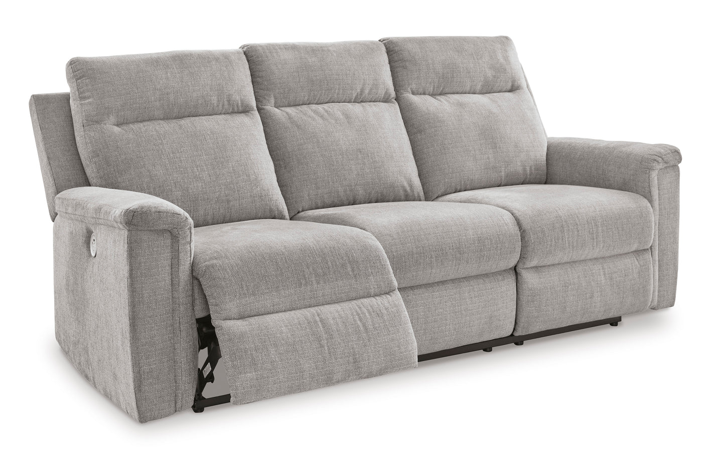 Barnsana Reclining Power Sofa---Ash Color
