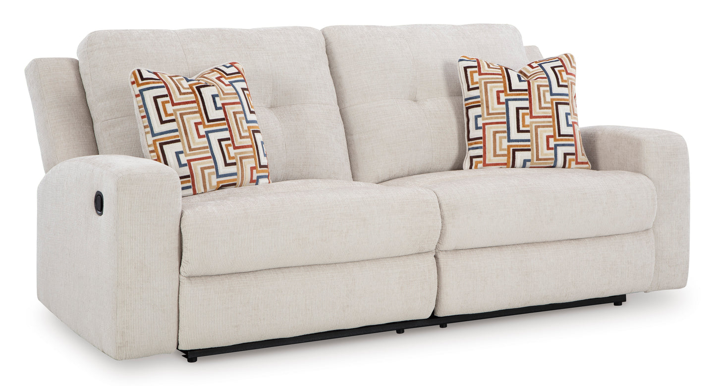Danum 2 Seat Reclining Sofa-- Stone Color
