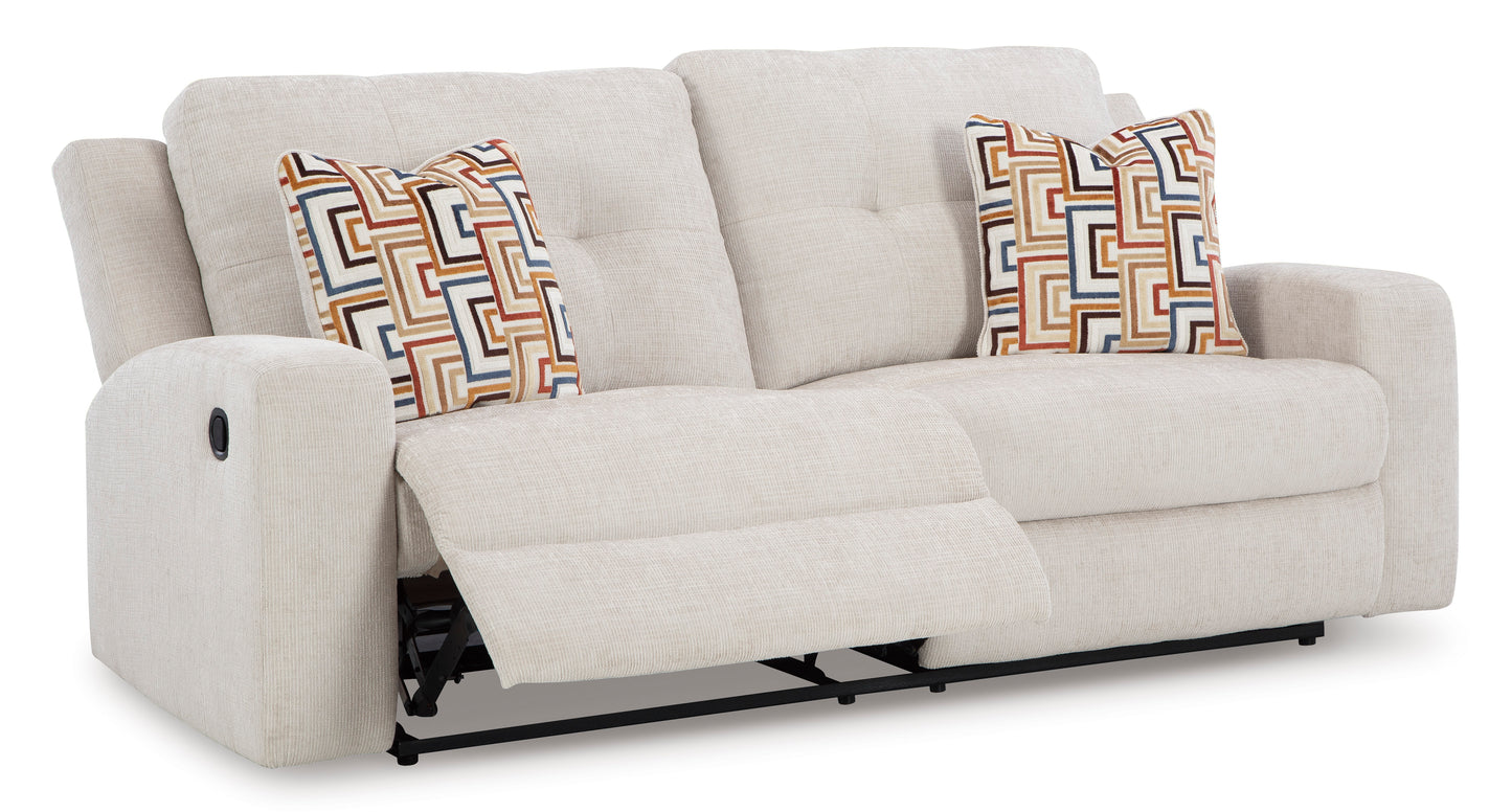 Danum 2 Seat Reclining Sofa-- Stone Color