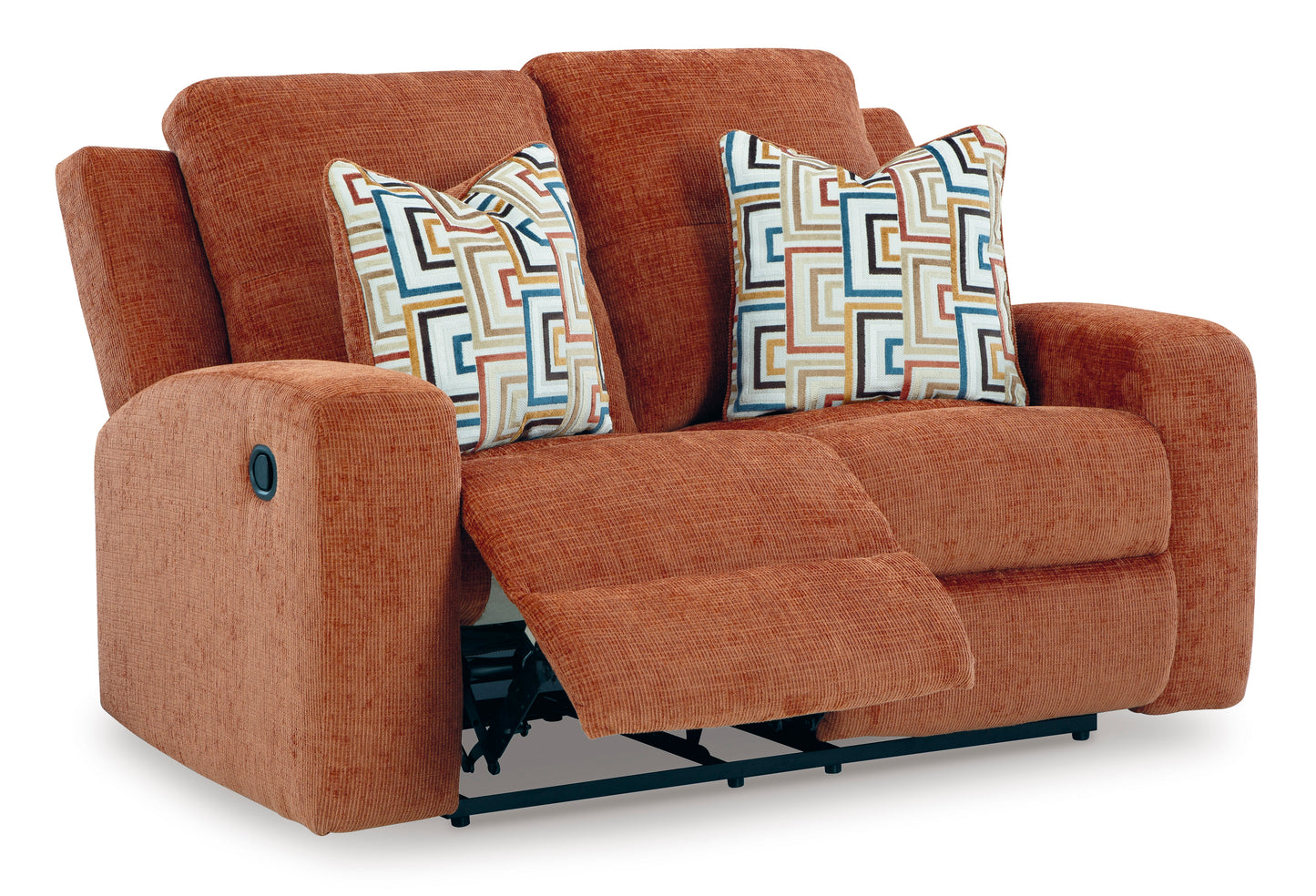 Danum Reclining Loveseat- Spice Color