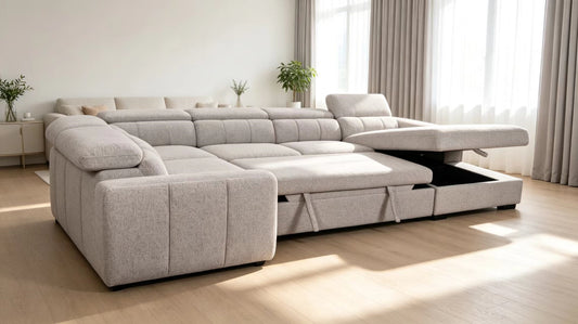 Harmony 4-Piece Pullout sleeper Sectional