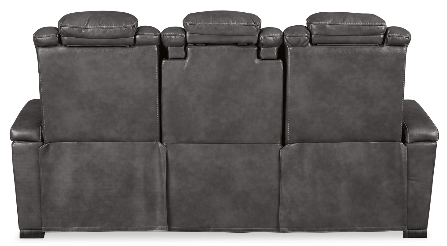 Turbulance PWR REC Sofa with ADJ Headrest--- Quarry Color