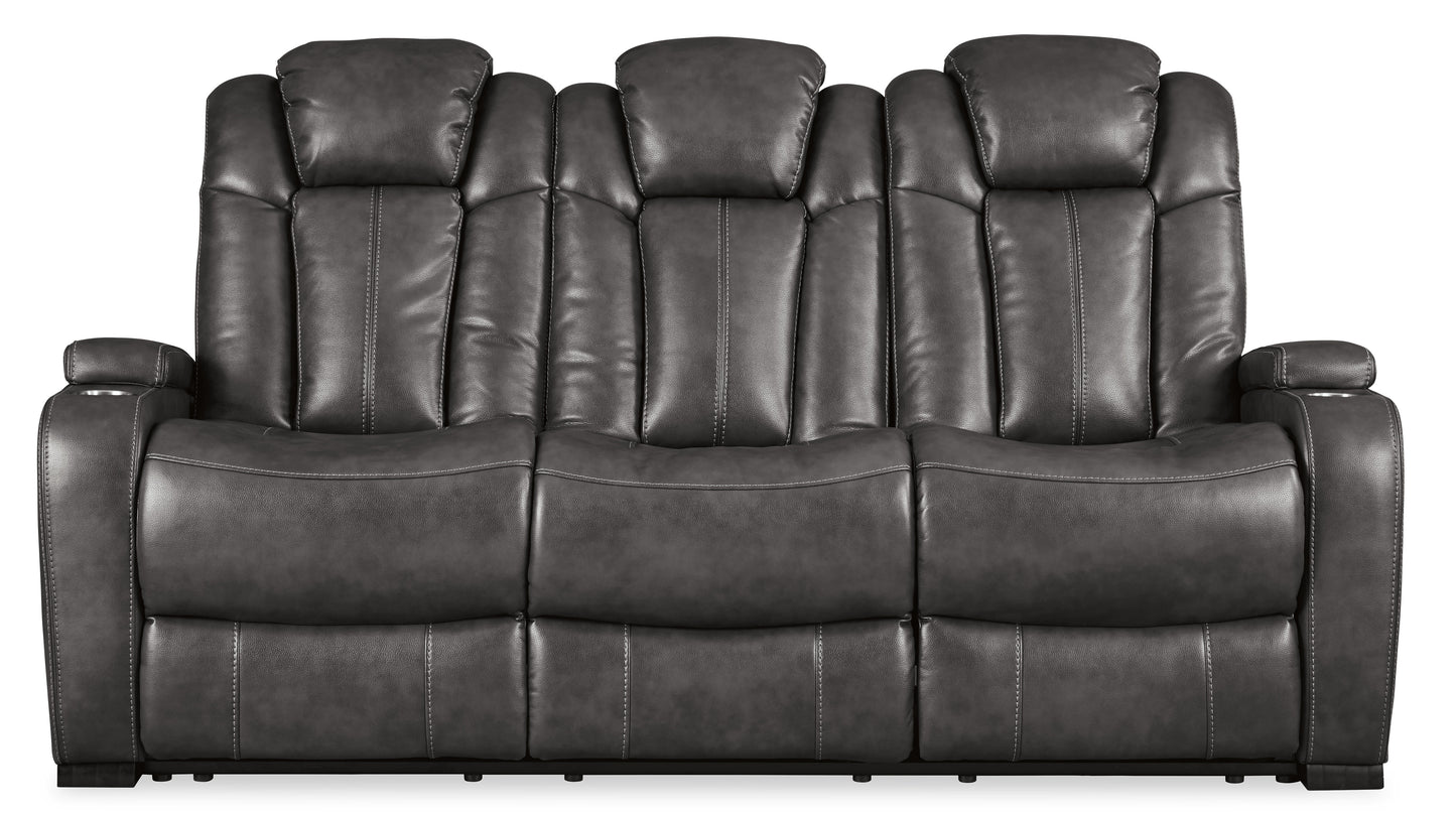 Turbulance PWR REC Sofa with ADJ Headrest--- Quarry Color