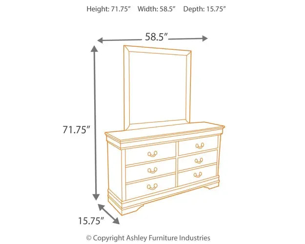 Alisdair Sleigh Bed With Mirrored Dresser Premier Furniture & Mattress