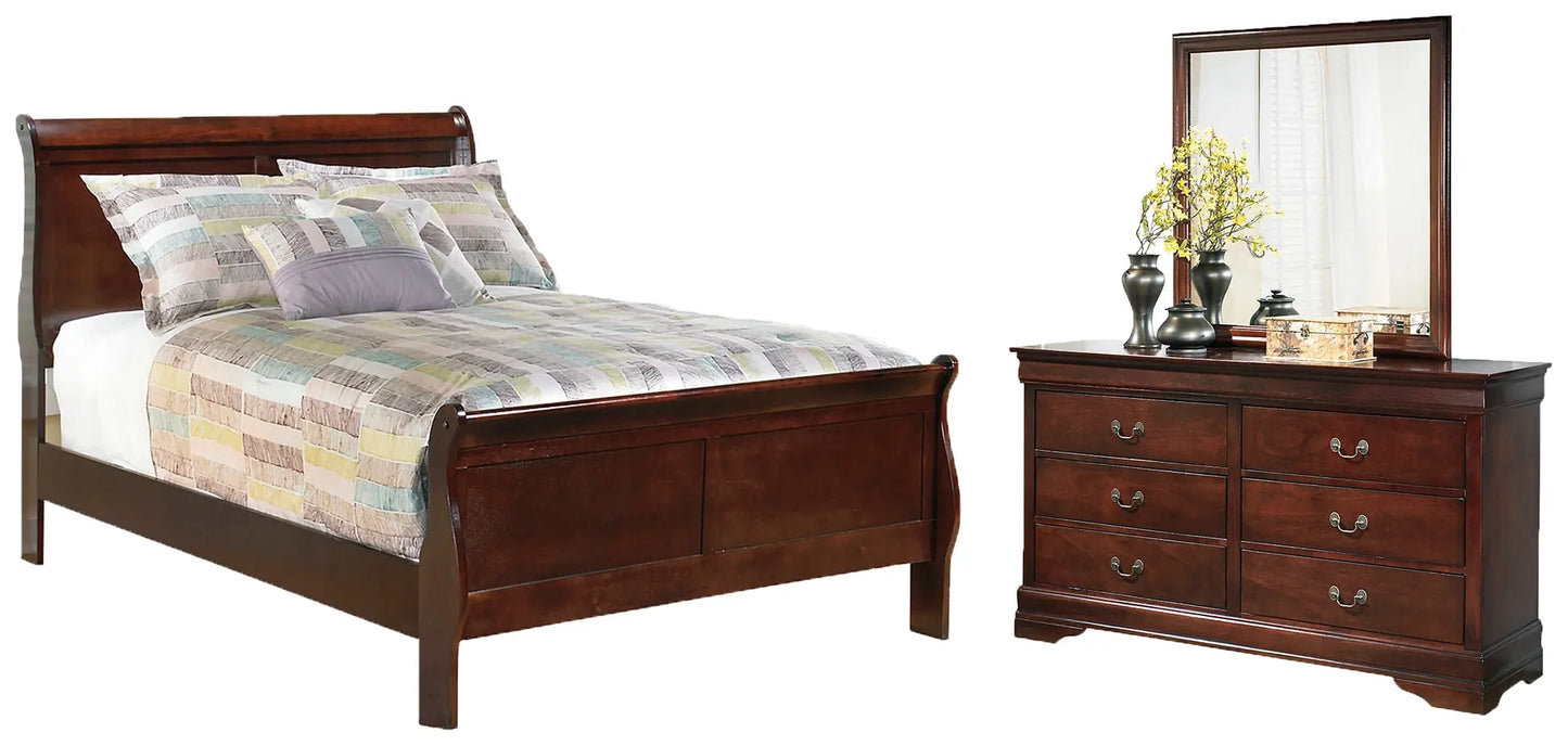 Alisdair Sleigh Bed With Mirrored Dresser Premier Furniture & Mattress