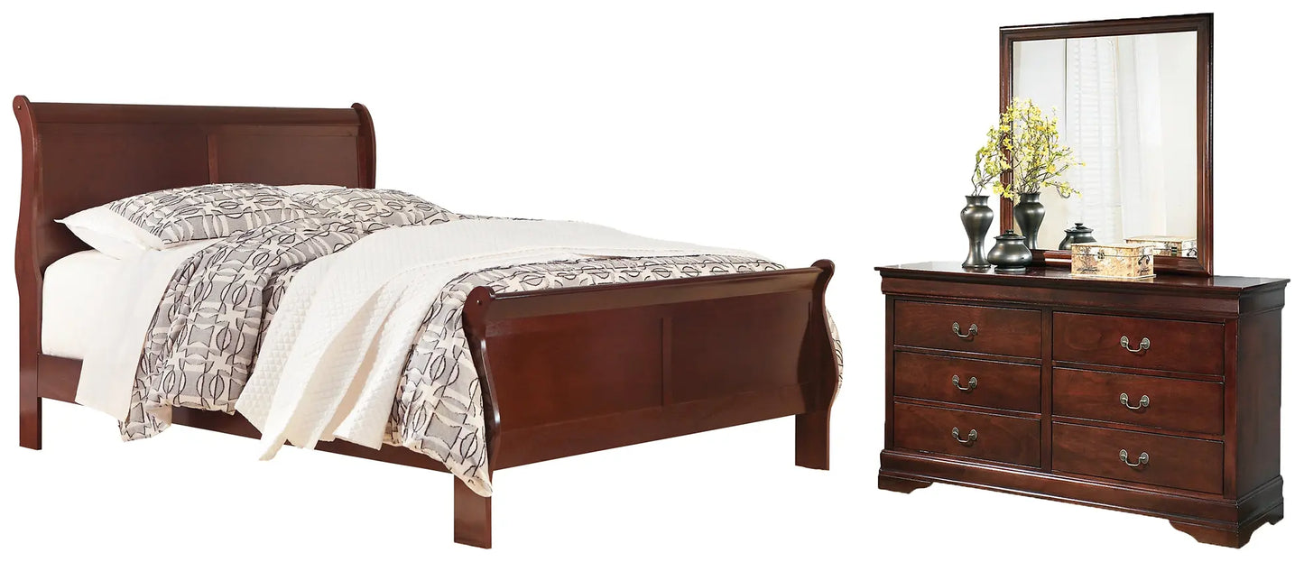 Alisdair Sleigh Bed With Mirrored Dresser Premier Furniture & Mattress