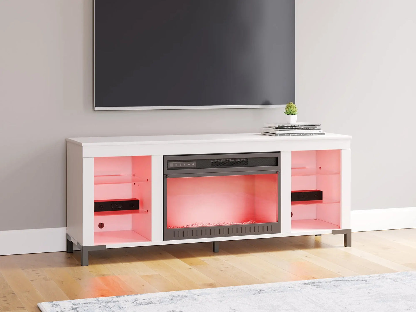 Brollevi TV Stand with Fireplace Premier Furniture & Mattress