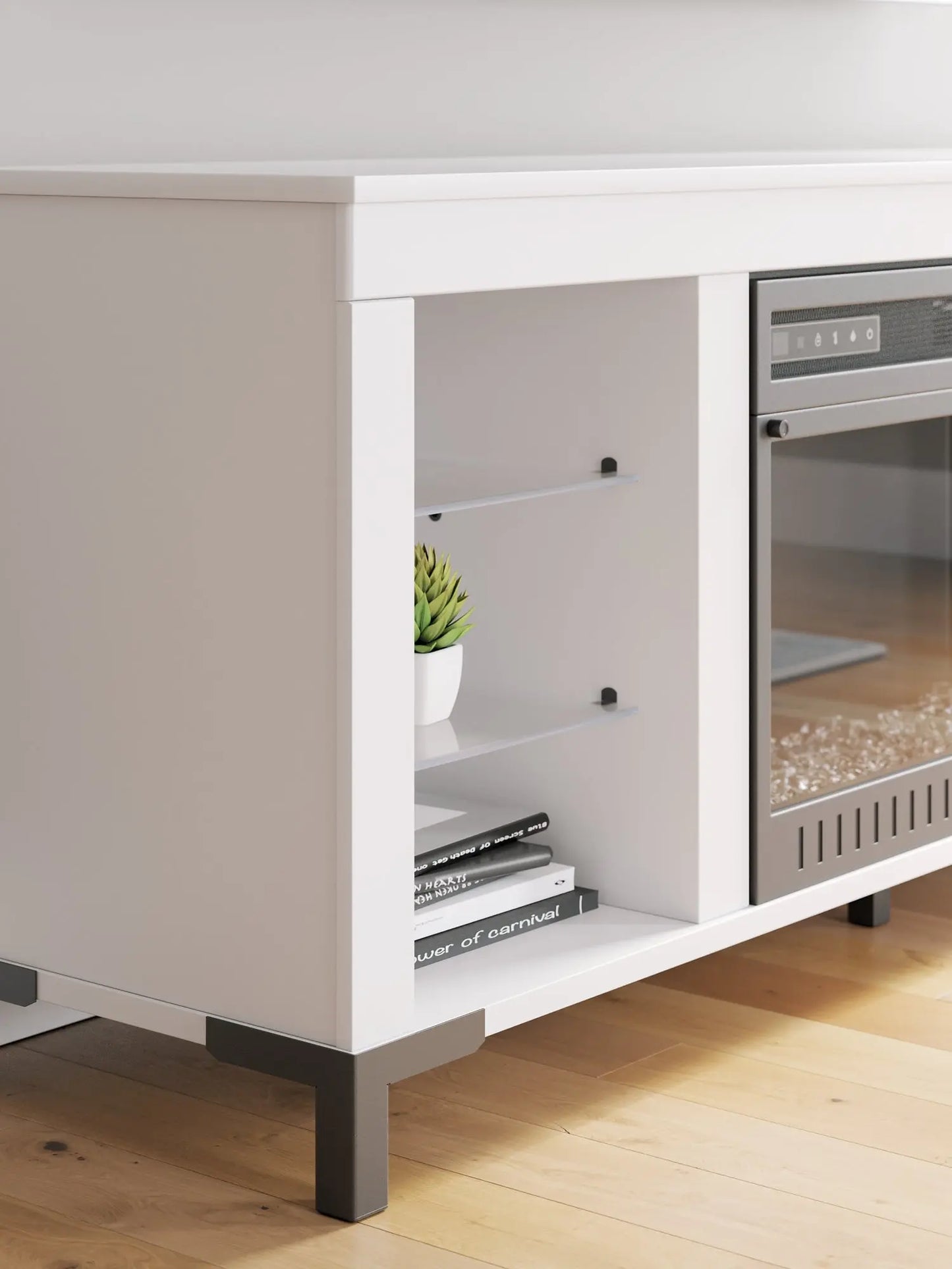 Brollevi TV Stand with Fireplace Premier Furniture & Mattress