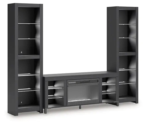 Cayberry 3-Piece Entertainment Center with Electric Fireplace Premier Furniture & Mattress
