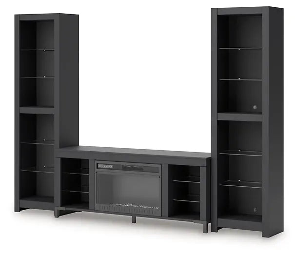 Cayberry 3-Piece Entertainment Center with Electric Fireplace Premier Furniture & Mattress
