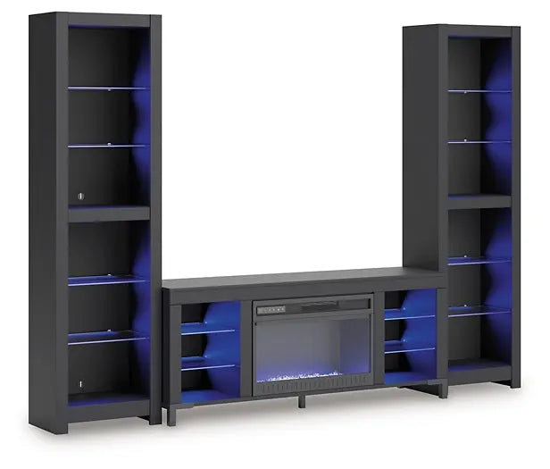 Cayberry 3-Piece Entertainment Center with Electric Fireplace Premier Furniture & Mattress
