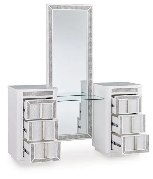 Chalanna Vanity with Mirror Premier Furniture & Mattress