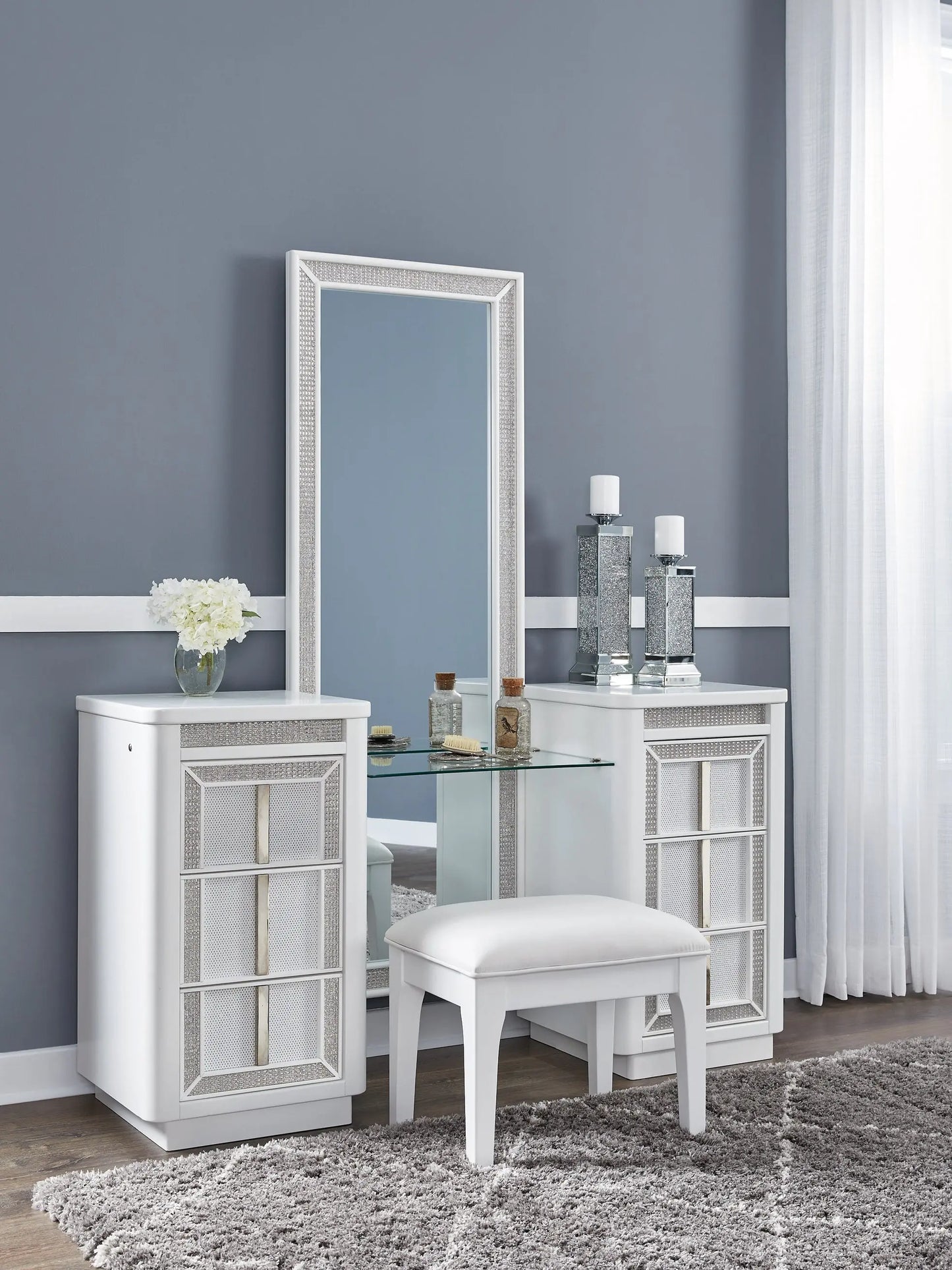 Chalanna Vanity with Mirror Premier Furniture & Mattress