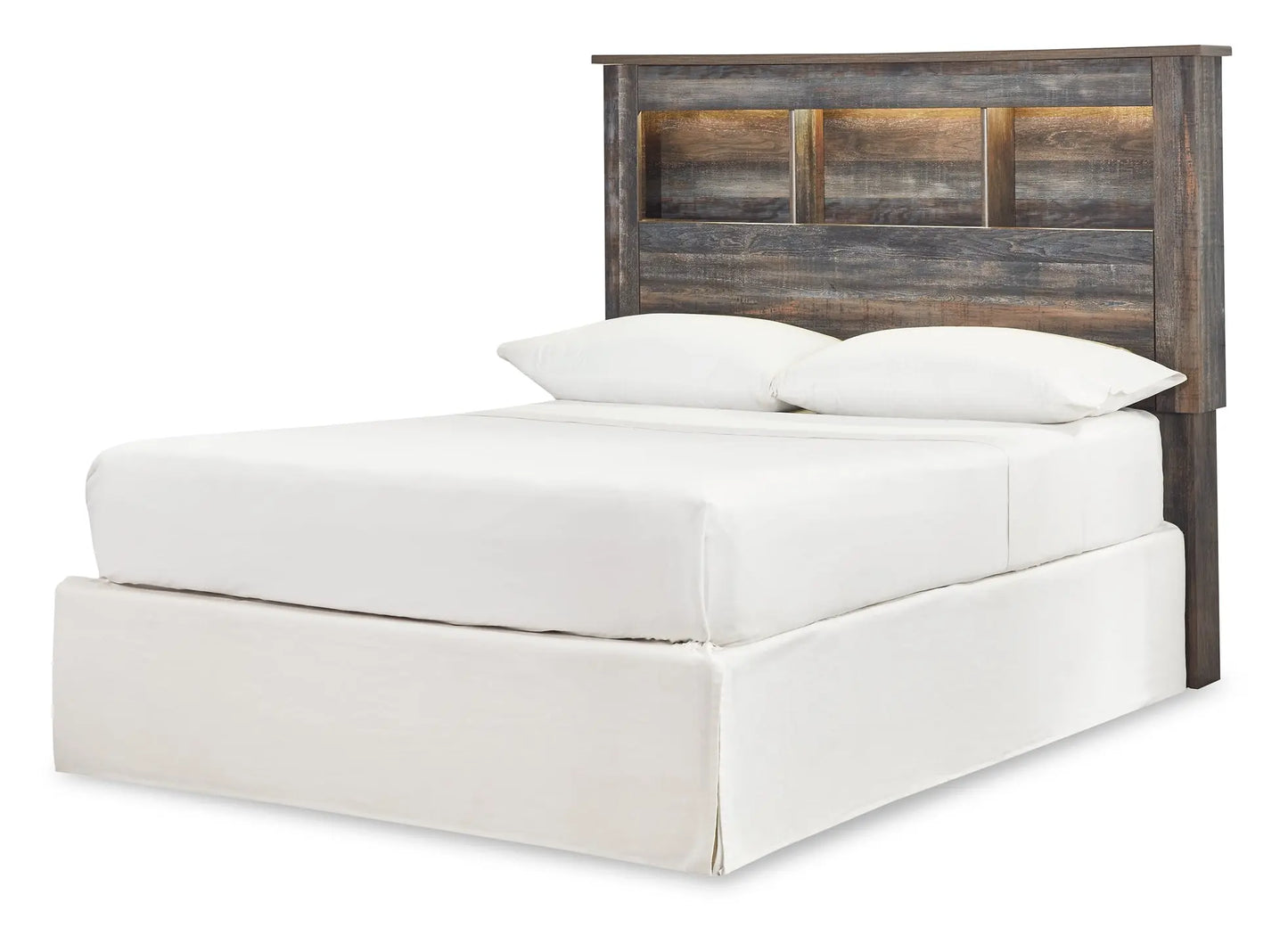 Drystan / Bookcase Headboard With Mirrored Dresser - Premier Furniture & Mattress