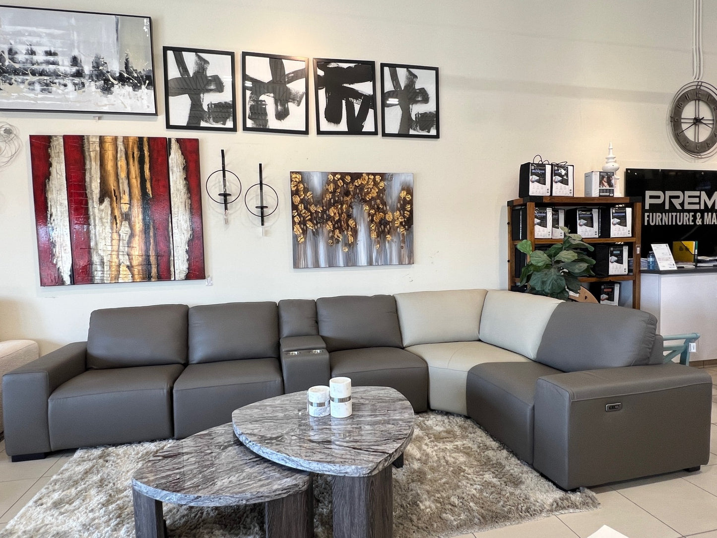 6PC POWER RECLINER SECTIONAL