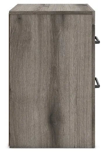 Graystorm Two Drawer Night Stand Premier Furniture & Mattress