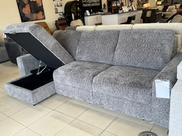 3-PEICE POWER SLIDER SECTIONAL
