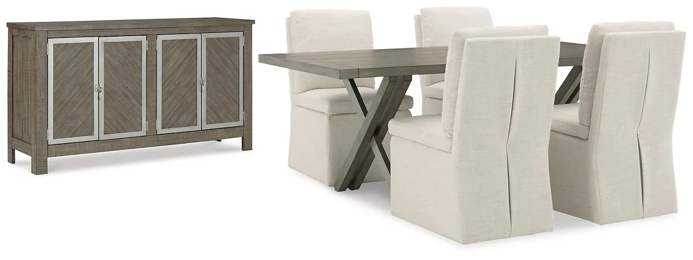 Krystanza Dining Table and 4 Chairs with Storage Premier Furniture & Mattress