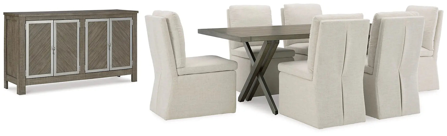 Krystanza Dining Table and 6 Chairs with Storage Premier Furniture & Mattress