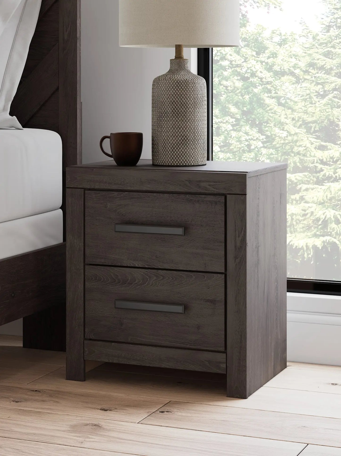 Prendonea Two Drawer Night Stand Premier Furniture & Mattress