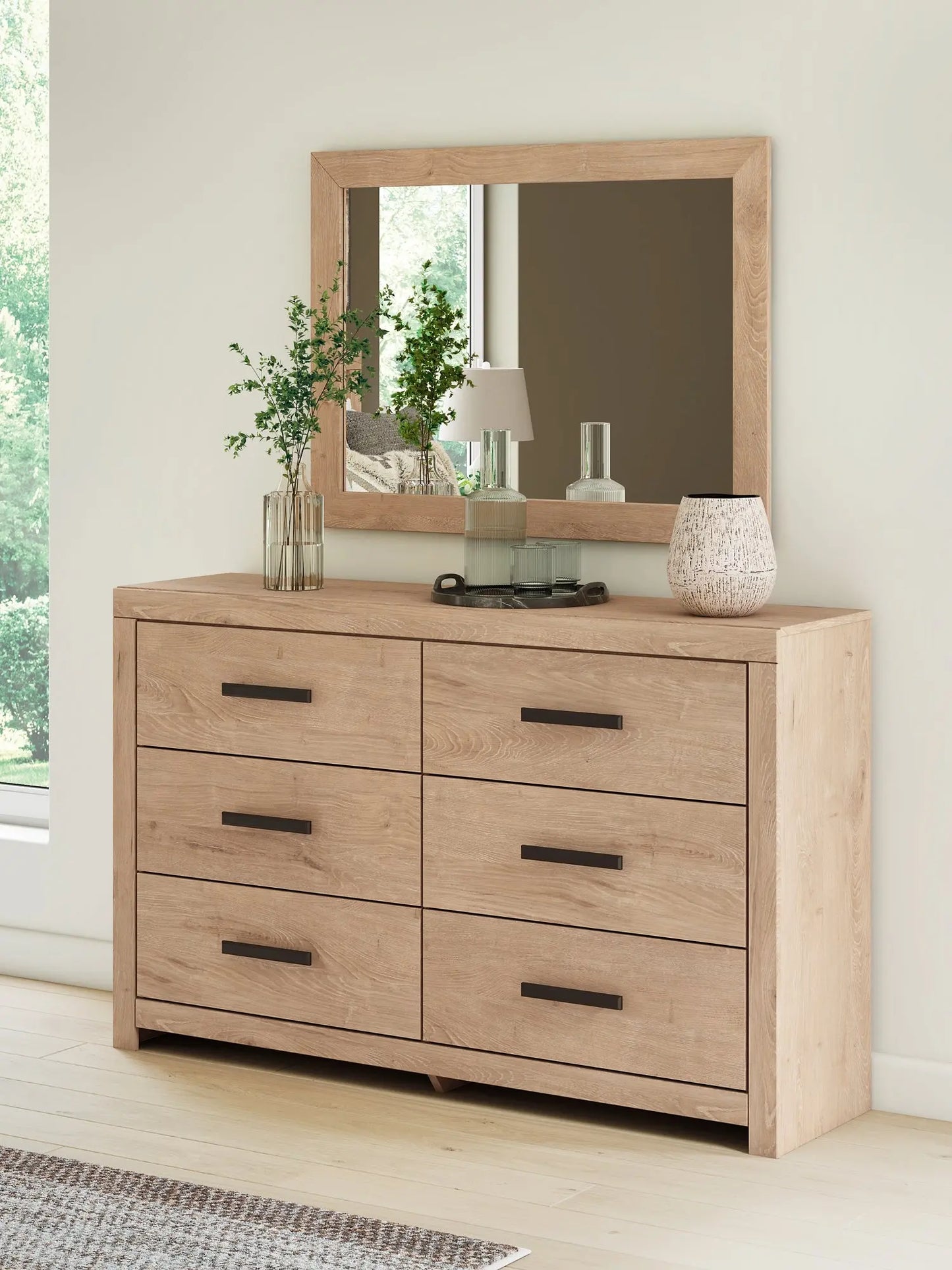 Sanginlane Dresser and Mirror Premier Furniture & Mattress