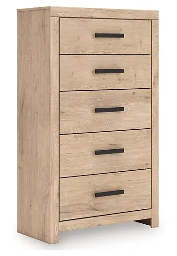Sanginlane Five Drawer Chest Premier Furniture & Mattress
