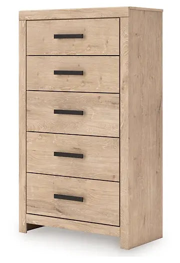 Sanginlane Five Drawer Chest Premier Furniture & Mattress