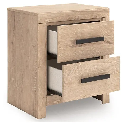 Sanginlane Two Drawer Night Stand Premier Furniture & Mattress