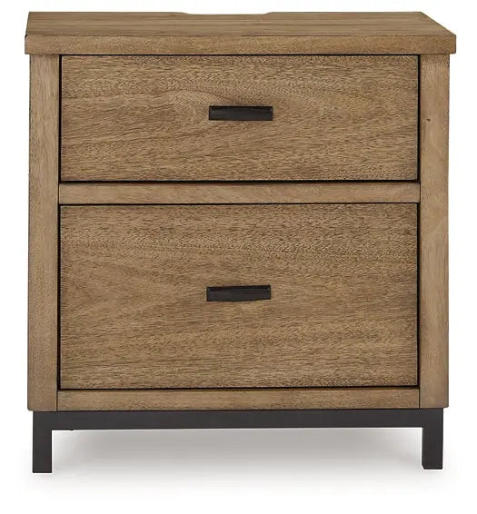 Tomtyn Two Drawer Night Stand Premier Furniture & Mattress