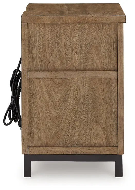 Tomtyn Two Drawer Night Stand Premier Furniture & Mattress
