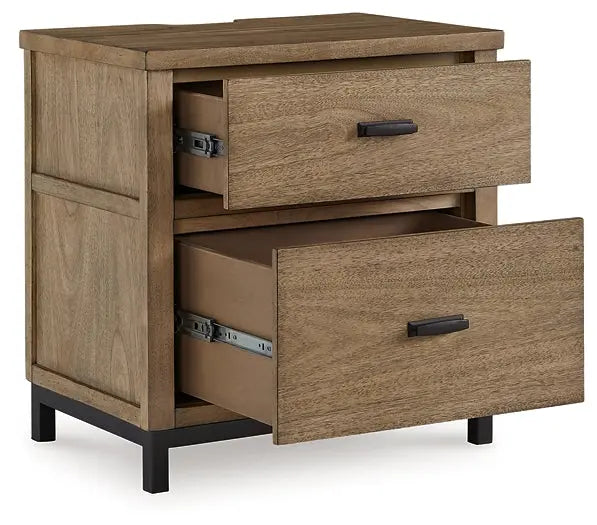 Tomtyn Two Drawer Night Stand Premier Furniture & Mattress