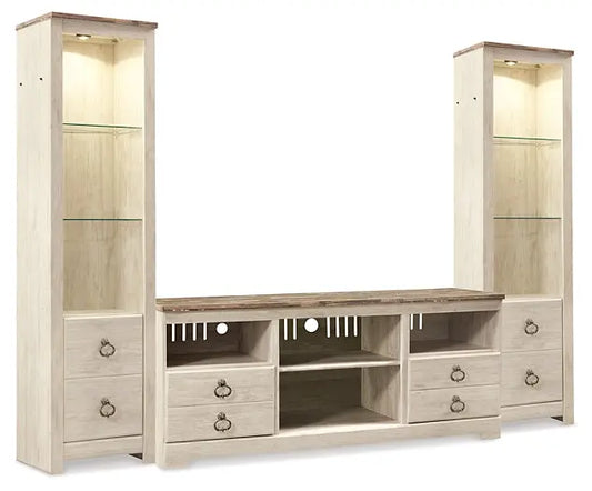 Willowton 3-Piece Entertainment Center Premier Furniture & Mattress