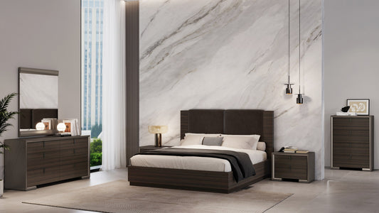 B747 7 PC STORAGE BED SET ( Italian Style modern bed set)