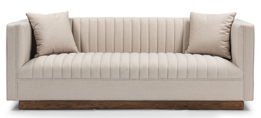 Wallace Sofa w/Wooden Base