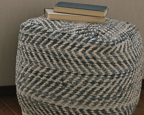 Chevron Pouf - Premier Furniture & Mattress