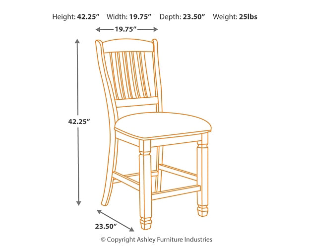 Bolanburg Upholstered Barstool (2/CN) - Premier Furniture & Mattress