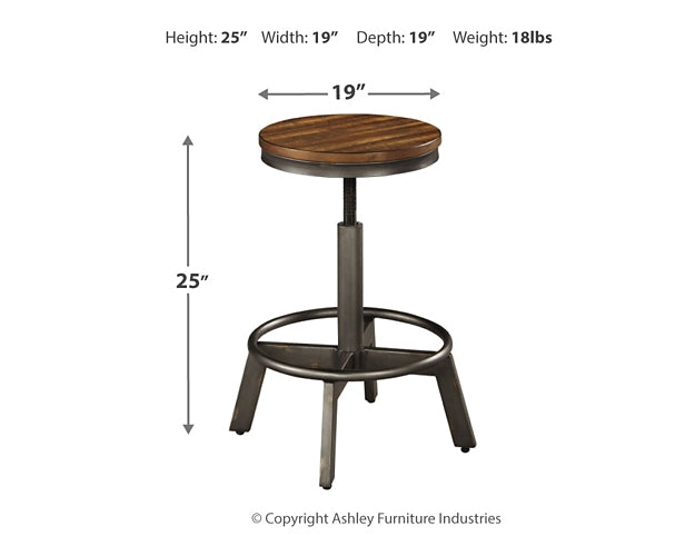 Torjin Swivel Stool (2/CN) - Premier Furniture & Mattress