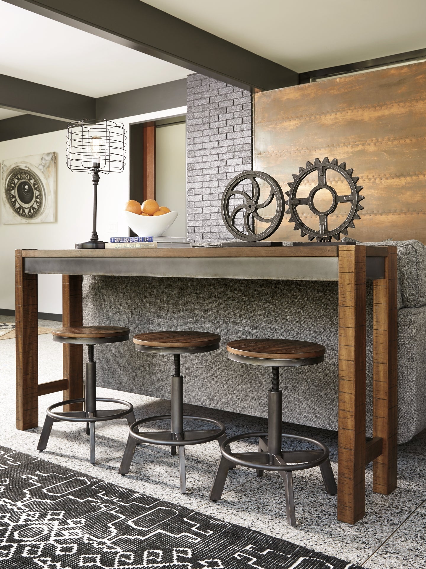 Torjin Swivel Stool (2/CN) - Premier Furniture & Mattress