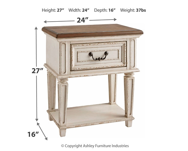 Realyn One Drawer Night Stand - Premier Furniture & Mattress