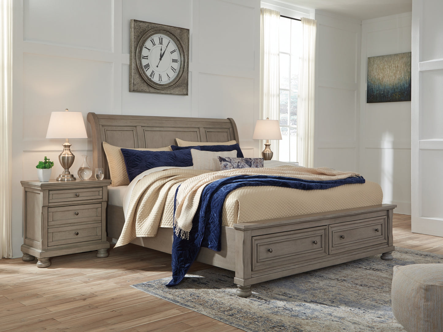 Robbinsdale Sleigh Bed With Storage - Premier Furniture & Mattress