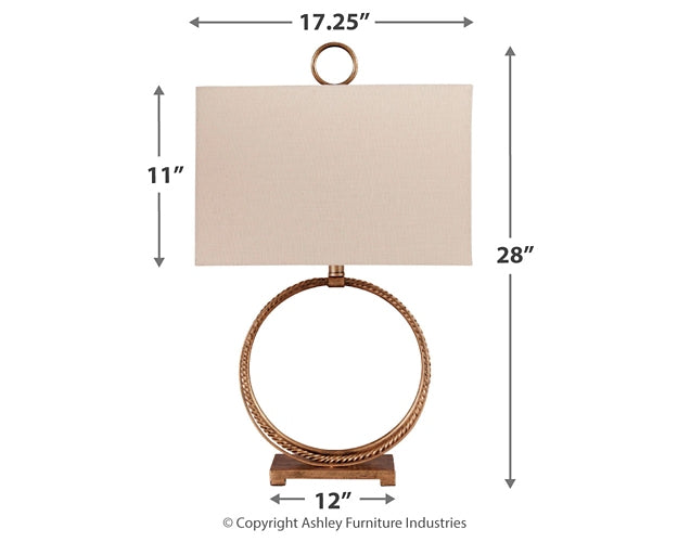 Mahala Metal Table Lamp (1/CN) - Premier Furniture & Mattress