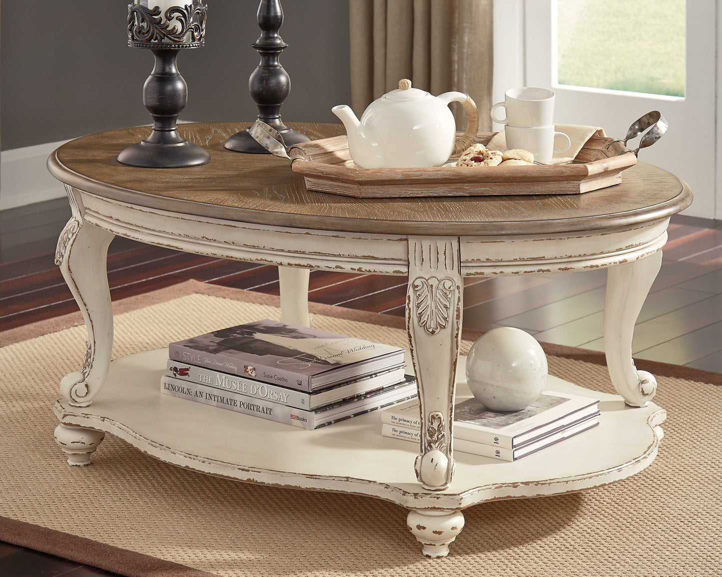 Realyn Oval Cocktail Table - Premier Furniture & Mattress
