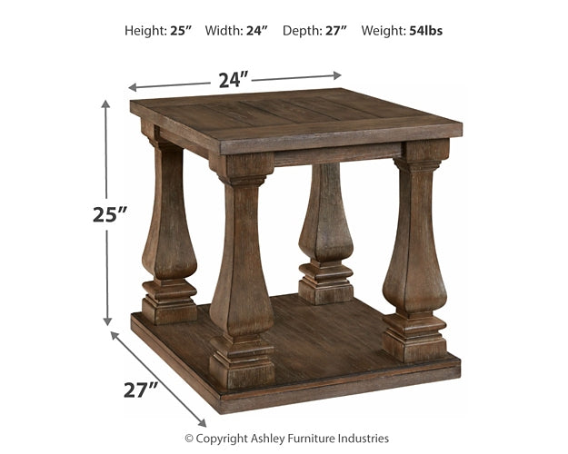 Johnelle Rectangular End Table - Premier Furniture & Mattress