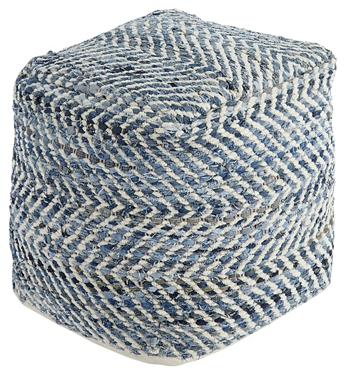 Chevron Pouf - Premier Furniture & Mattress