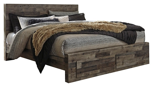 Derekson Panel Bed With 2 Storage Drawers - Premier Furniture & Mattress