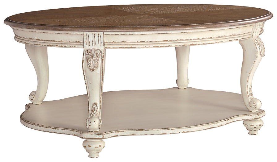 Realyn Oval Cocktail Table - Premier Furniture & Mattress