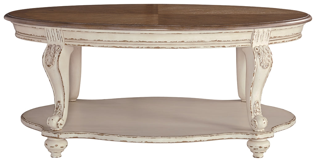 Realyn Oval Cocktail Table - Premier Furniture & Mattress