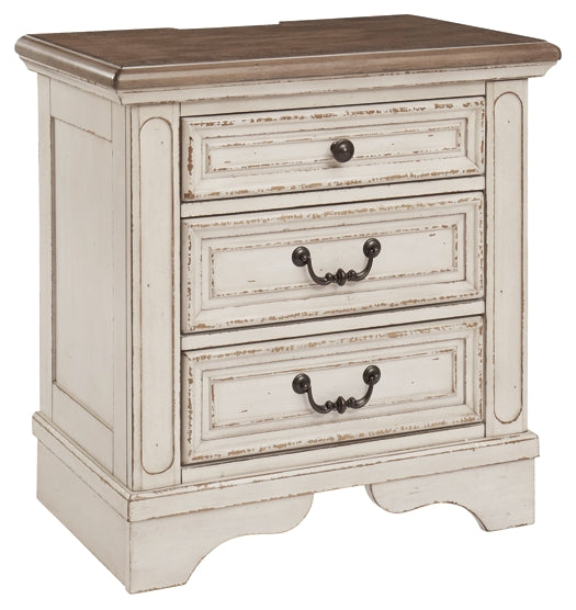 Realyn Three Drawer Night Stand - Premier Furniture & Mattress