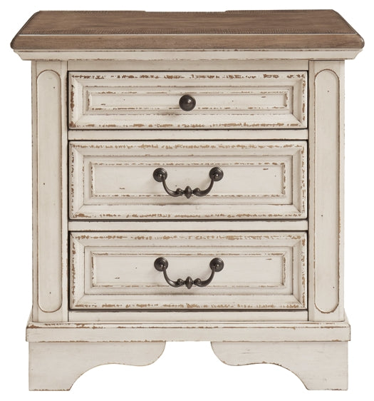 Realyn Three Drawer Night Stand - Premier Furniture & Mattress