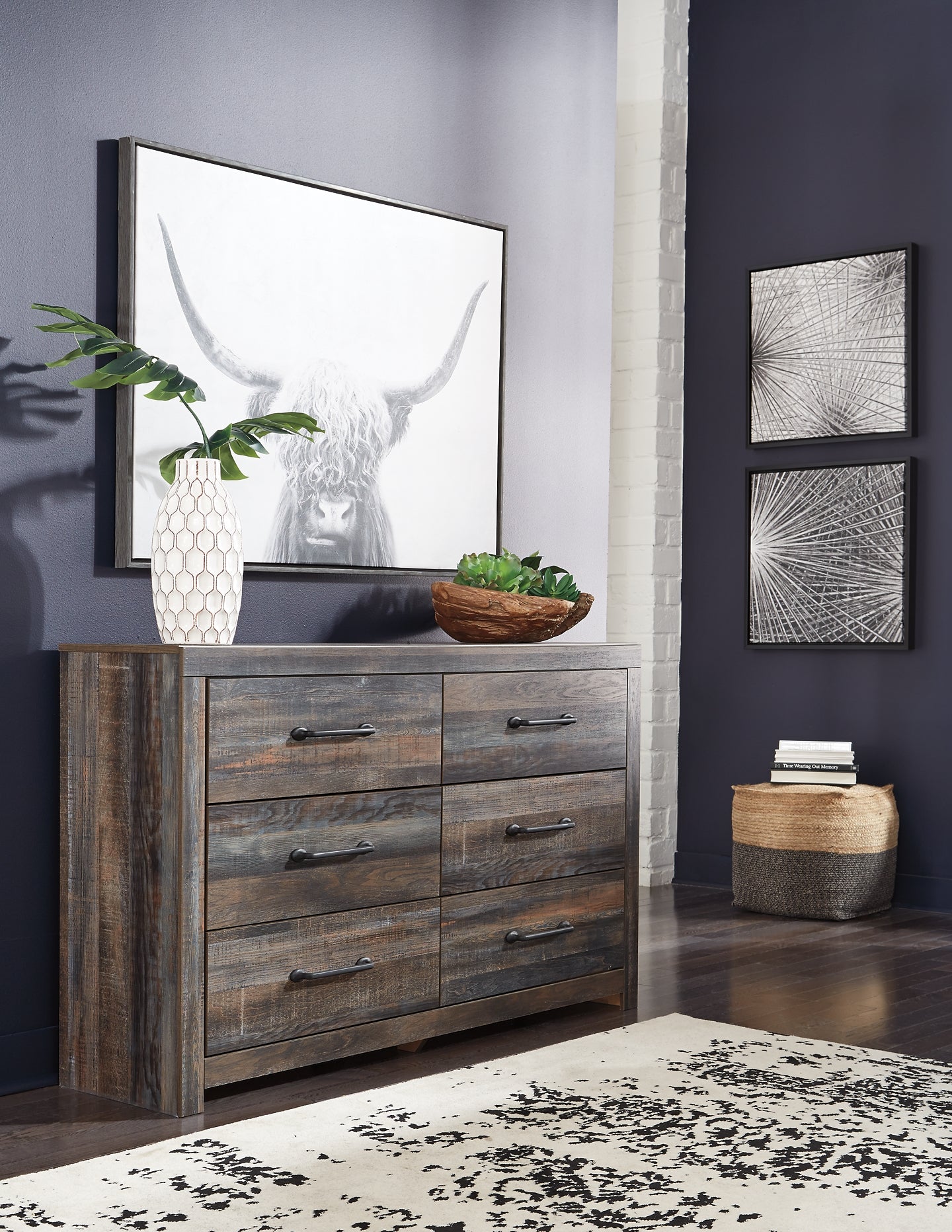 Drystan Six Drawer Dresser - Premier Furniture & Mattress